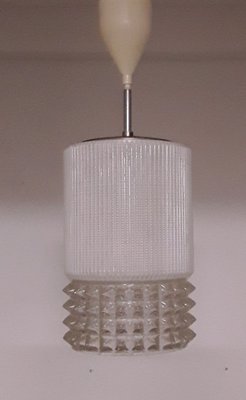 Ceiling Lamp with White Painted Relief Shade, 1970s-HOI-784307