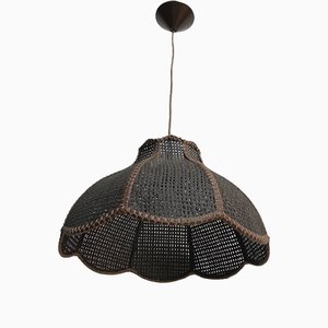 Ceiling Lamp Woven From Thick Threads, 1970s-WQQ-1326414