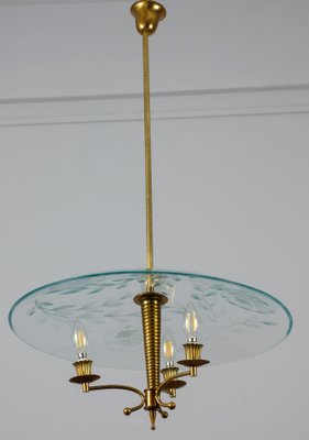 Ceiling Light attributed to Pietro Chiesa for Fontana Arte, Italy, 1935-MBH-1757451