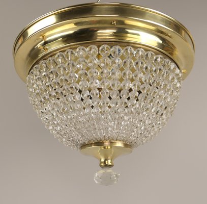 Ceiling Light in Cut Glass Spheres, France, 1950s-KDB-1762402