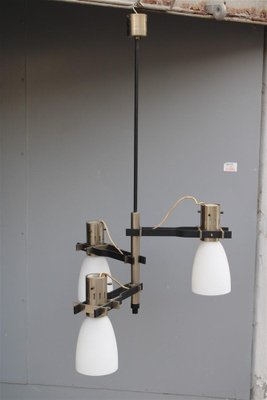 Ceiling Light in Nickel & Glass from Stilnovo, 1960s-EH-1702311