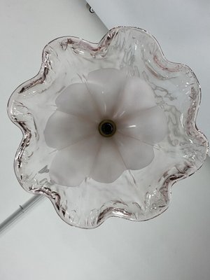 Ceiling Light in Pink and White Murano Glass from La Murrina, Italy, 1970s-OT-1764726