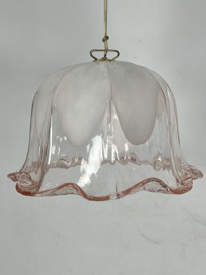 Ceiling Light in Pink and White Murano Glass from La Murrina, Italy, 1970s-OT-1764726