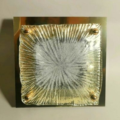 Ceiling or Wall Light in Steel & Glass from La Murrina, 1970s-QRS-727743