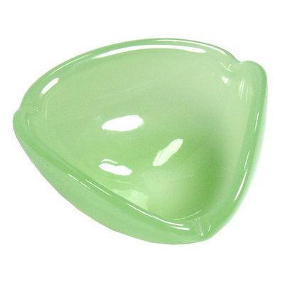 Celadon Opaline Glass Ashtray from Fratelli Ferro, 1960s-GIW-1794611