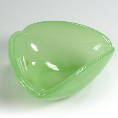 Celadon Opaline Glass Ashtray from Fratelli Ferro, 1960s-GIW-1794611