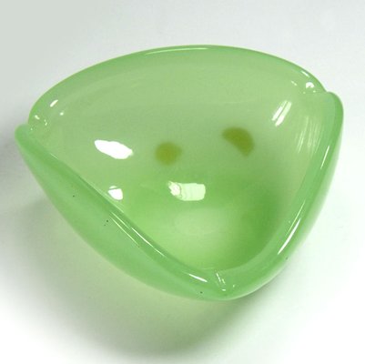 Celadon Opaline Glass Ashtray from Fratelli Ferro, 1960s-GIW-1794611