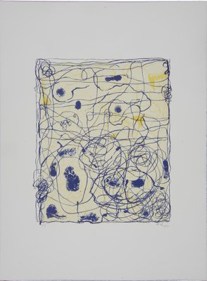 Celia Eid, Jaune et Ligne, 2017, Lithograph-CHG-2037636