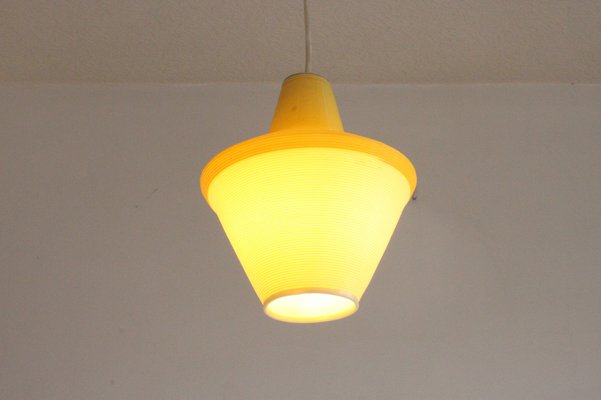 Cellulose Pendant Lamp from Atelier De Recherche Plastique & Rotaflex, 1950s-PLT-1407982