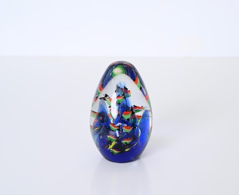 Cenedese Artistic Handmade Egg Aquarium Murano Glass Sculpture, Italy, 1960s-JDR-1725989