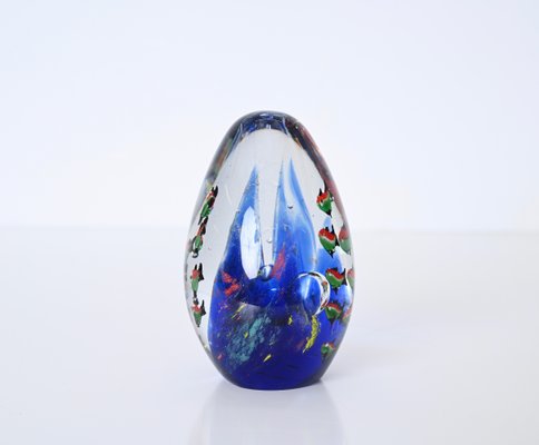 Cenedese Artistic Handmade Egg Aquarium Murano Glass Sculpture, Italy, 1960s-JDR-1725989