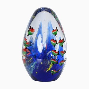 Cenedese Artistic Handmade Egg Aquarium Murano Glass Sculpture, Italy, 1960s-JDR-1725989