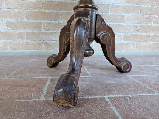 Center Table in Mahogany and Walnut with Maple Inlays, Italy, 1980s-ZUW-1799552