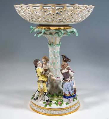 Centerpiece with Dancing Gardener Children by Johann Joachim Kaendler for Meissen, 1860s-EMT-1757308