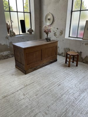 Central Shop Counter or Island in Walnut, 1890s-LCU-1406452