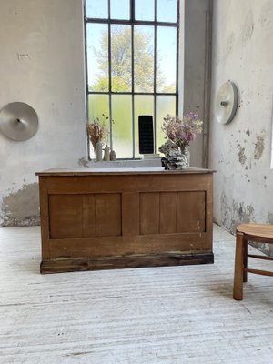 Central Shop Counter or Island in Walnut, 1890s-LCU-1406452