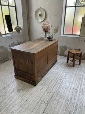 Central Shop Counter or Island in Walnut, 1890s-LCU-1406452