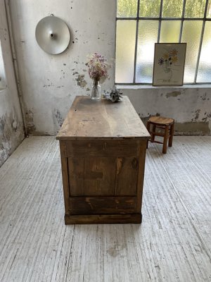 Central Shop Counter or Island in Walnut, 1890s-LCU-1406452