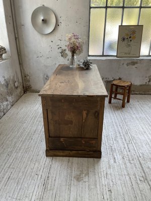 Central Shop Counter or Island in Walnut, 1890s-LCU-1406452