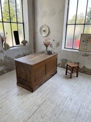 Central Shop Counter or Island in Walnut, 1890s-LCU-1406452