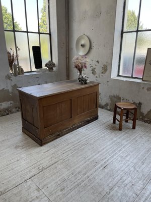 Central Shop Counter or Island in Walnut, 1890s-LCU-1406452