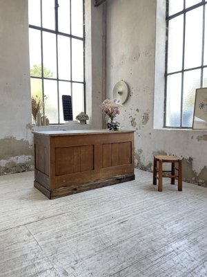 Central Shop Counter or Island in Walnut, 1890s-LCU-1406452