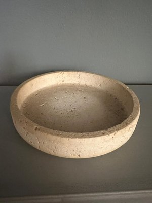 Centro Parento Travertine Marble Bowl by Egidio Di Giusti for Up & Up, 1970-YMJ-1447007