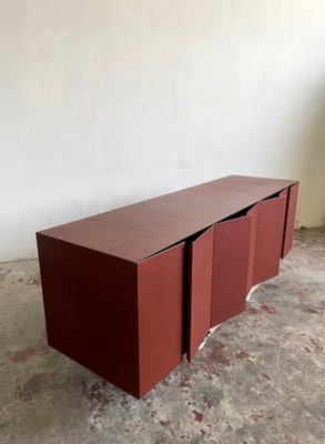 CEO Cube Leather Cabinet by Lella & Massimo Vignelli for Poltrona Frau, Italy, 1990s-EHE-1285985