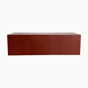 CEO Cube Leather Cabinet by Lella & Massimo Vignelli for Poltrona Frau, Italy, 1990s-EHE-1285985