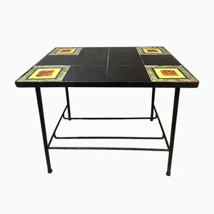 Ceramic and Iron Coffee Table, 1950s-SDV-783762