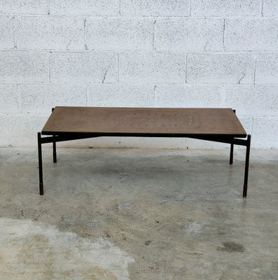 Ceramic and Metal Coffee Table by Stil Keramos, 1960s-RNN-1304161