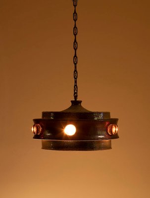 Ceramic Axella Hanging Lamp attributed to Jette Helleroe, 1960s-OYZ-1804114