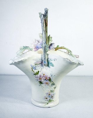 Ceramic Basket Planter, France-OJE-1427326