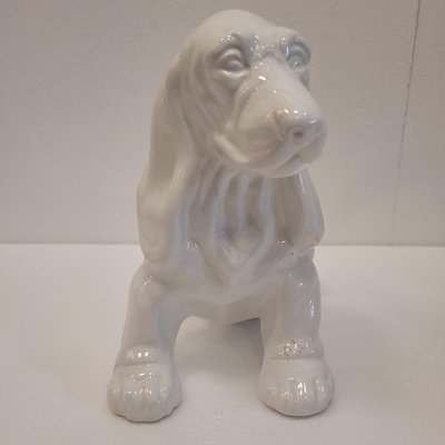 Ceramic Basset Hound Sculpture, Germany, 1940s-NUC-2033686