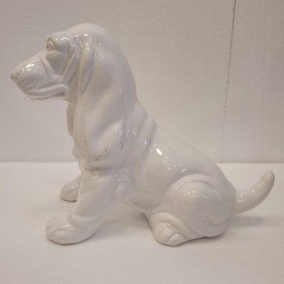 Ceramic Basset Hound Sculpture, Germany, 1940s-NUC-2033686