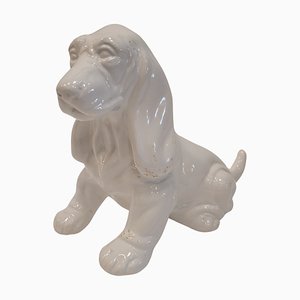 Ceramic Basset Hound Sculpture, Germany, 1940s-NUC-2033686