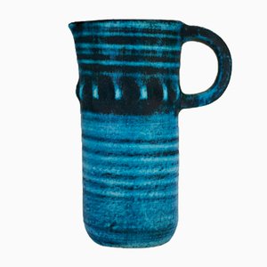 Ceramic Bleu Gitane Pitcher by Accolay, 1960s-SED-895738