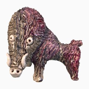 Ceramic Boar by Claudio Pulli, 1970s-LYQ-1171811