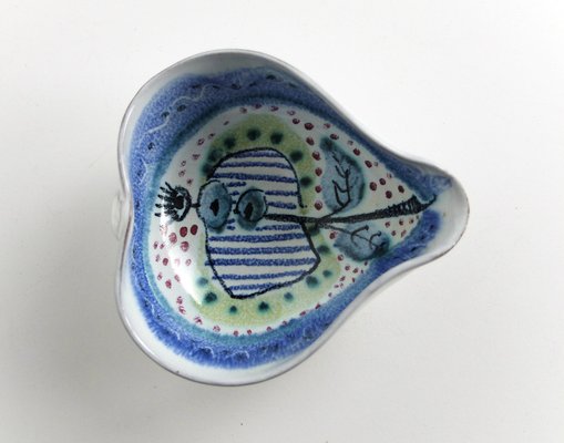 Ceramic Bowl by Jane Wahlstedt & Nils Larsson for Janikeramik, Sweden, 1950s or 1960s-ZM-1065331