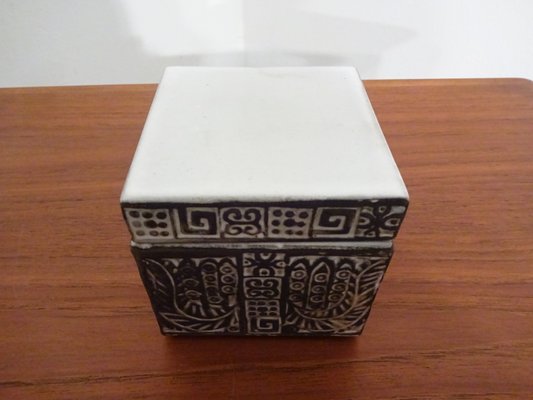 Ceramic Box with Lid from Ceramano, 1960s-RDW-594498