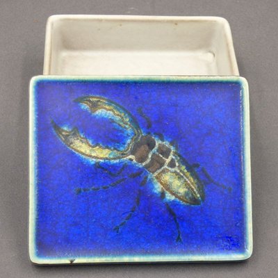 Ceramic Box with Lid from Karlsruhe Majolika Von Fuchs, 1965-WK-1345358