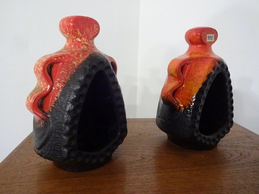 Ceramic Candle Holders from Bay Keramik, 1970s, Set of 2-RDW-569223