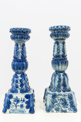 Ceramic Candleholders, 1950s, Set of 2-UJE-664593