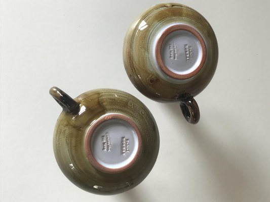 Ceramic Candleholders by Roland Moreau, Set of 2-NER-1354805