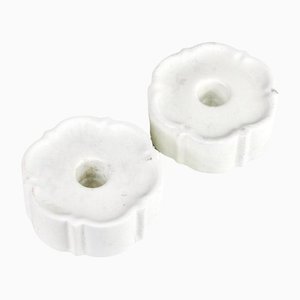 Ceramic Candleholders by Wilhelm Kåge for Carrara, Set of 2-HYQ-1226232