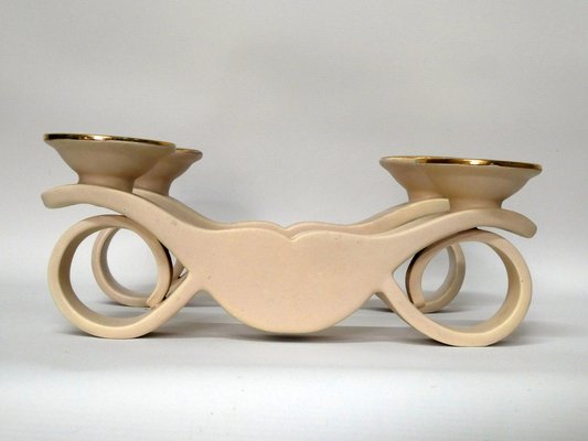 Ceramic Candlesticks by Louis Giraud for Vallauris, 1950s, Set of 2-QAV-2043309