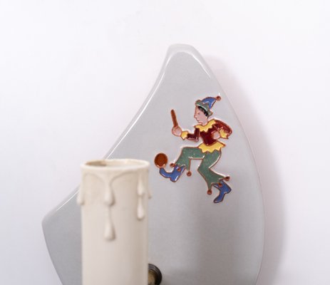 Ceramic Children Wall Lamps, 1950s-GCG-1016590