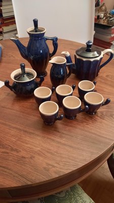 Ceramic Coffee Set, 1960s, Set of 10-EAI-1705171