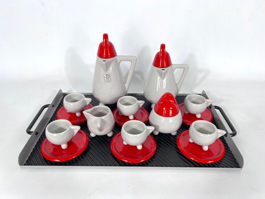 Ceramic Coffee Set by MAS Italy, 1980s, Set of 11-OT-1435899