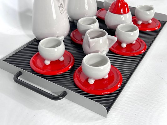 Ceramic Coffee Set by MAS Italy, 1980s, Set of 11-OT-1435899